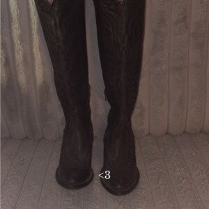 Corral black knee high boots